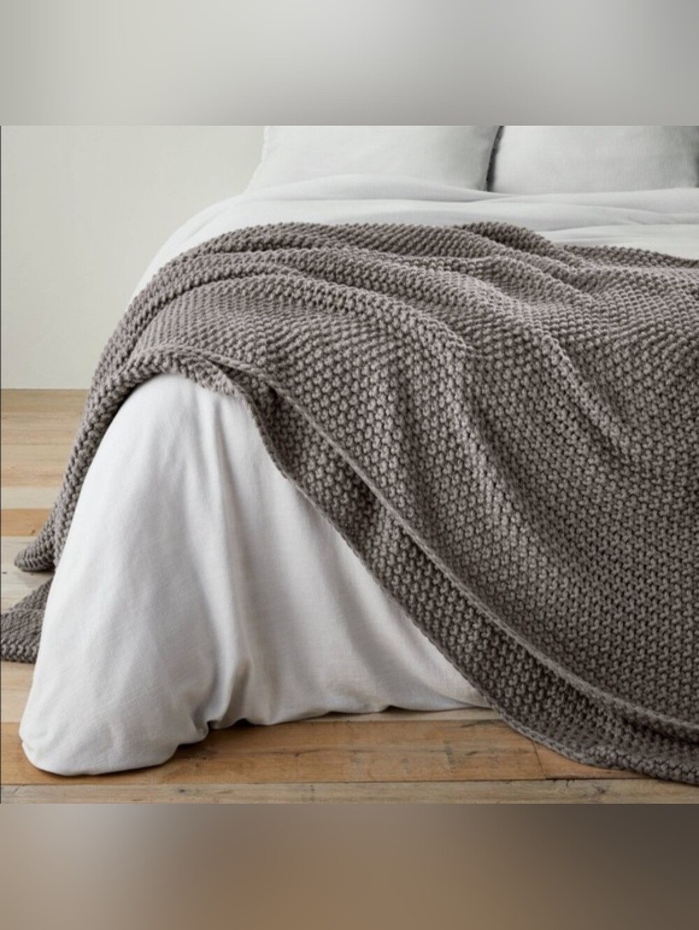 Casaluna Chunky Knit Bed Blanket (Full/Queen)